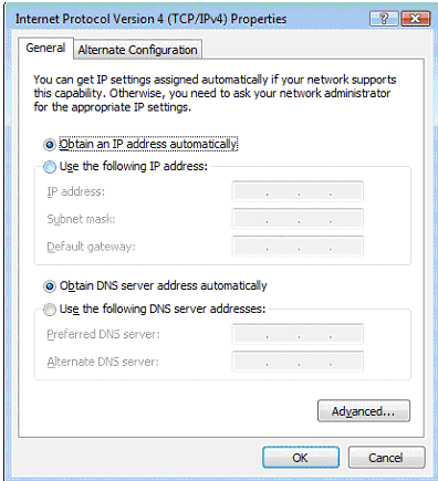 Configuração Adapta SWG2100