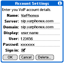 Configuração do Articulation para VarPhonex