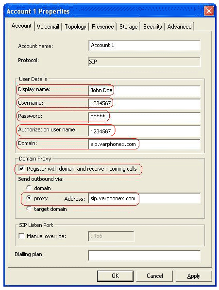 Bria Configuration