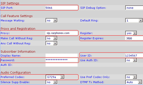 Configuração Linksys SPA942