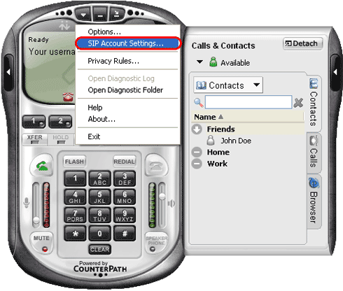 X-Lite/eyeBeam Messaging Setup